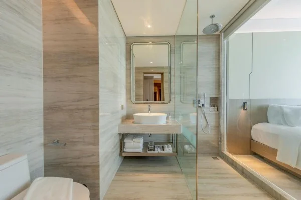 Ảnh chi tiết phòng Phòng Deluxe Giường Đôi/ 2 Giường Đơn Nhìn ra Một góc Biển 9