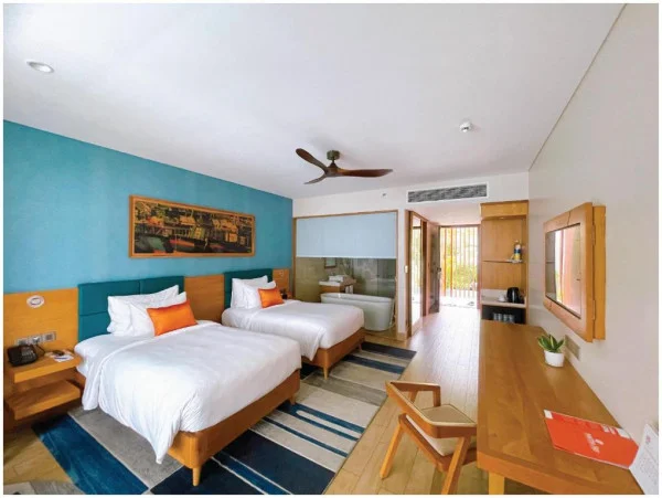 Ảnh chi tiết phòng Bungalow Premier Giường Đôi/ 2 Giường Đơn Có Ban Công Hướng Vườn 8