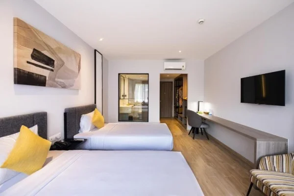 Ảnh chi tiết phòng seava-ho-tram-beach-resort-phong-2-giuong-don-nhin-ra-vuon-khong-hut-thuoc-vivatrip-04.webp