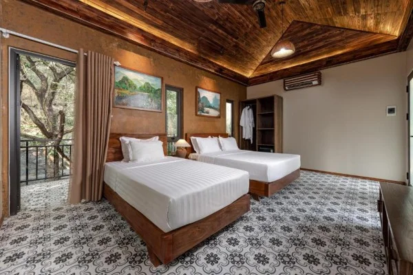 Ảnh chi tiết phòng trang-an-aroma-ecolodge-ninh-binh-phong-triple-vivatrip-02.webp